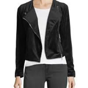 Free Generation Moto-Style Velvet Jacket